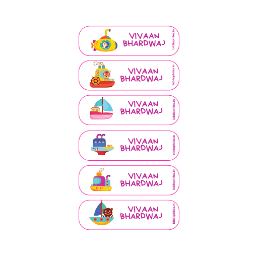 Sea Adventures Personalized Clothes Stickers