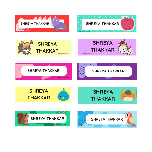 Assorted Personalised Waterproof Stickers