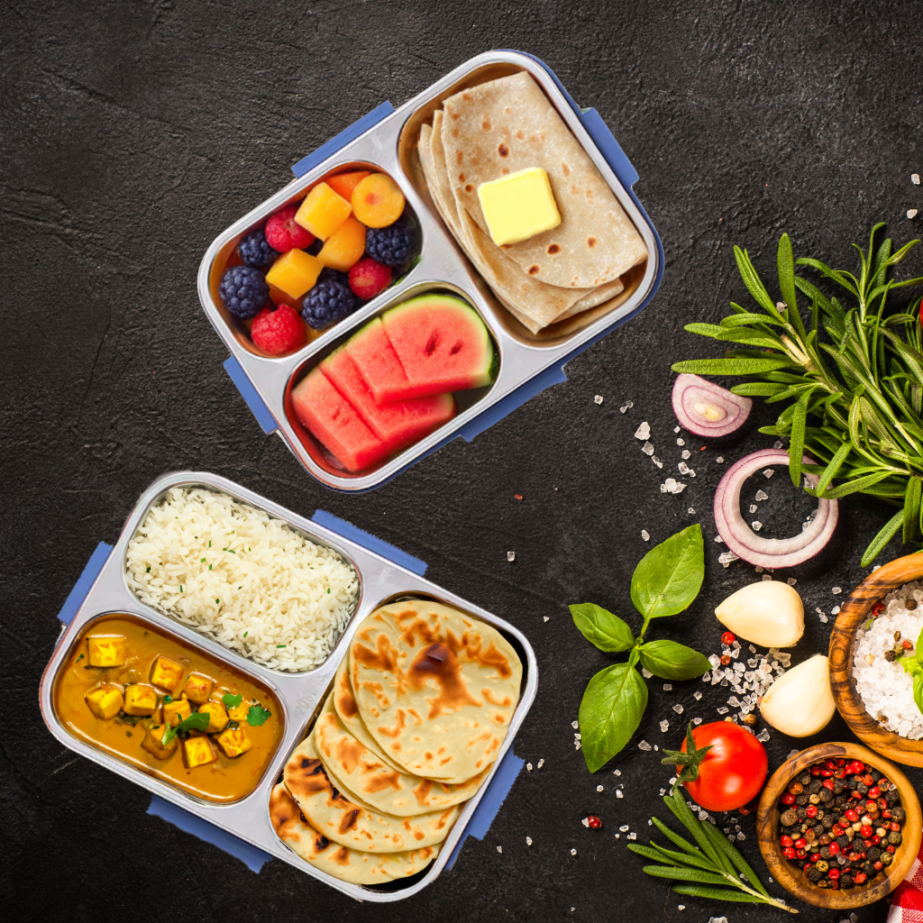 Premium Bento Lunch Box & Water Bottle - Rainbow