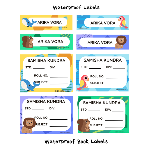 Animals Combo Waterproof Personalized Stickers