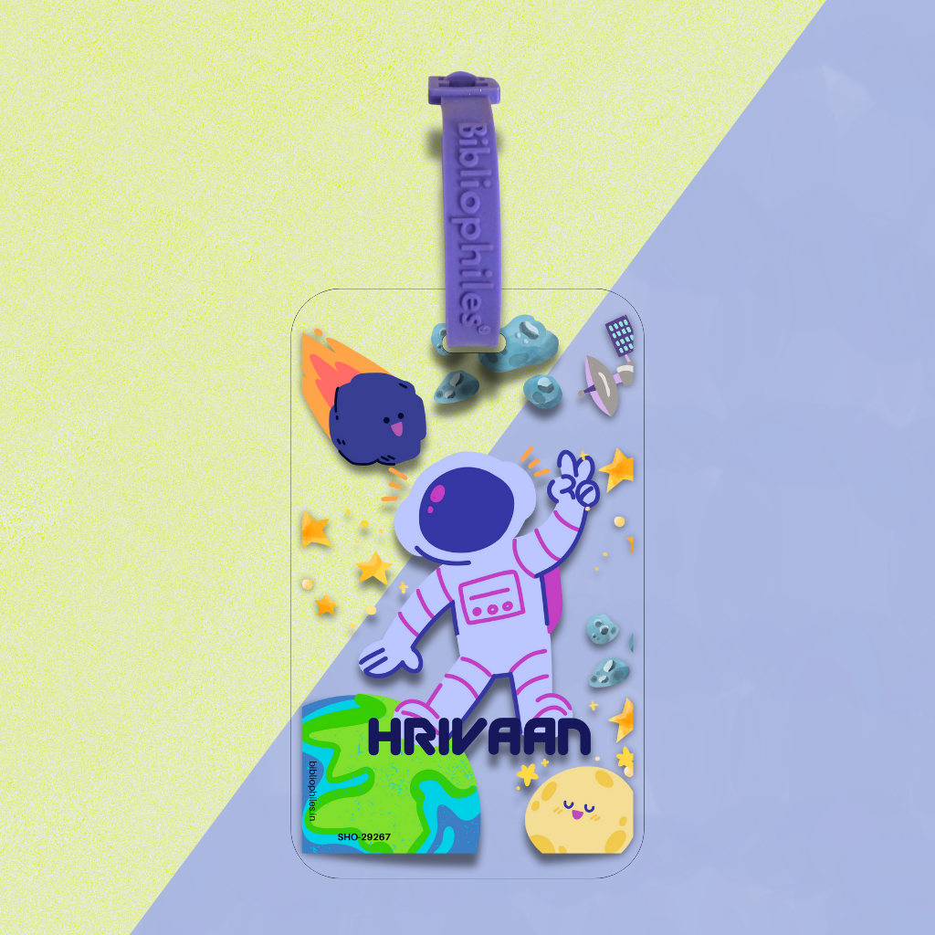 Luggage Tag - Space (Transparent Tag)