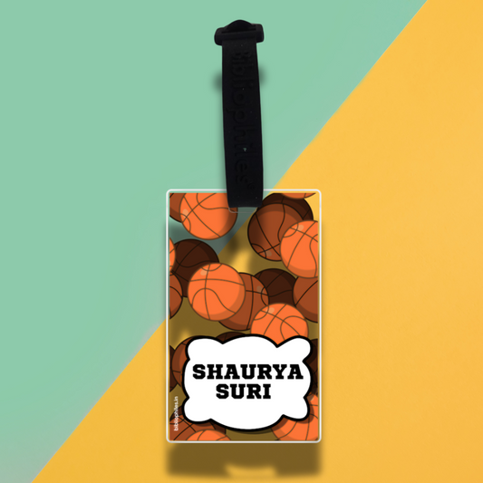 Luggage Tag - Basketball (Transparent Tag)