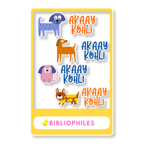 Transparent Labels - Cute Canines (Personalised)