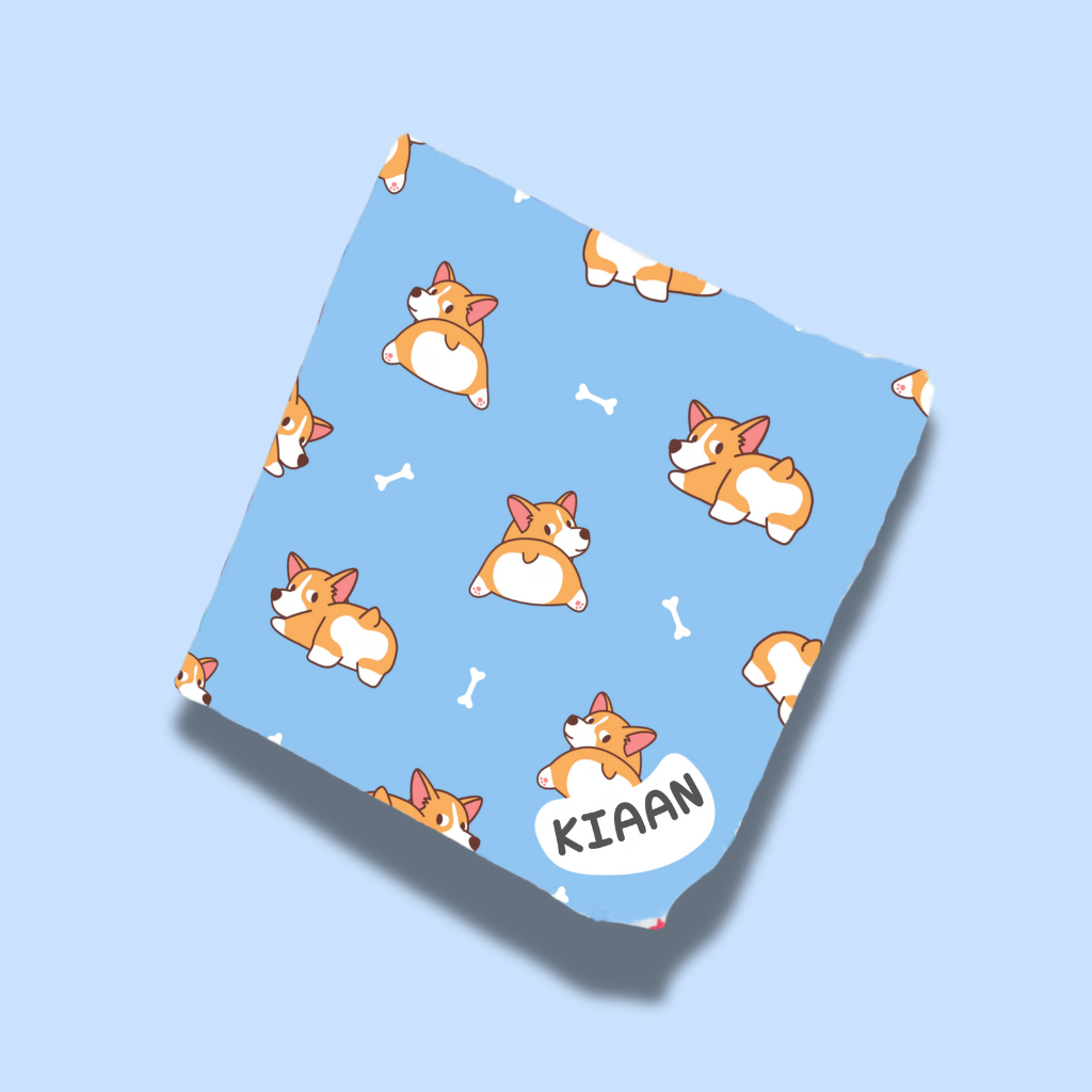 Personalised Muslin Handkerchief Set - My Pets (Pack of 6) with Name Labels