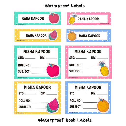 Fruits Combo Waterproof Personalized Stickers