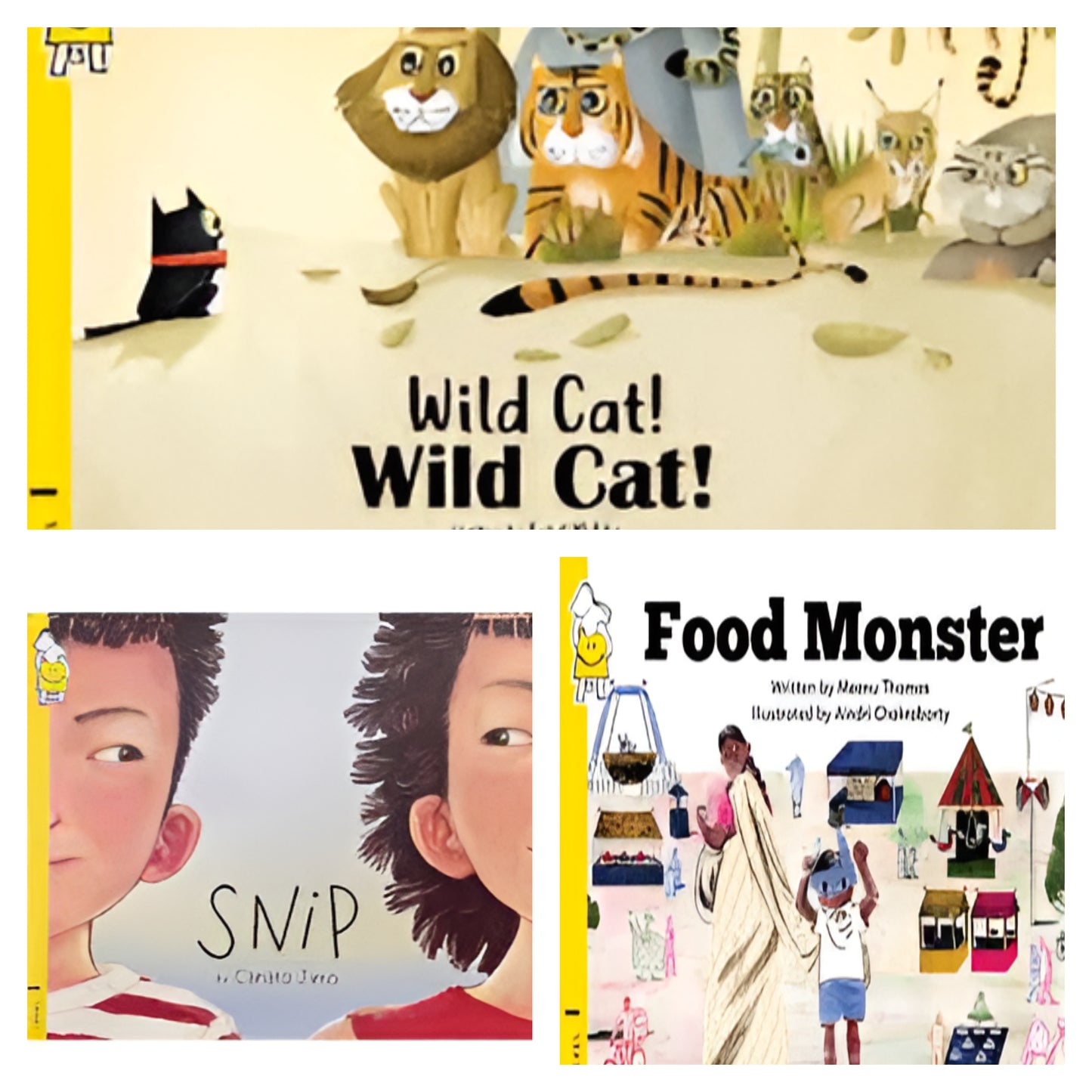 Pack of 3 : Wild cat ;Wild cat! | Snip| Food Monster
