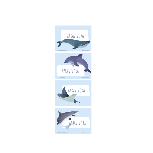 Oceanic Waterproof Personalized Stickers