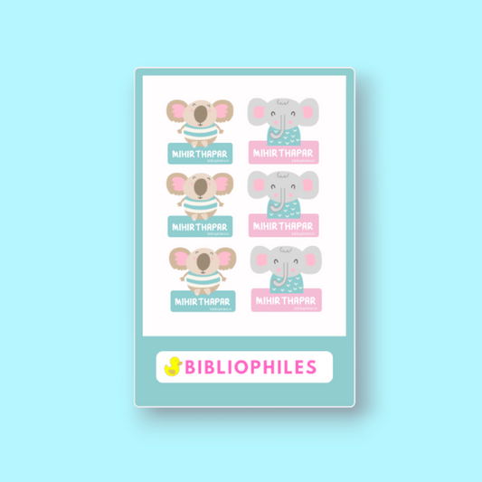 Clothes Shape Personalised Stickers Koala