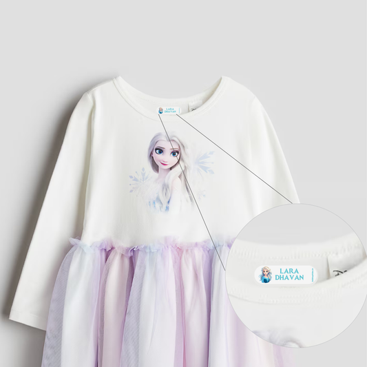 Personalised Clothes Stickers - Snow Queen