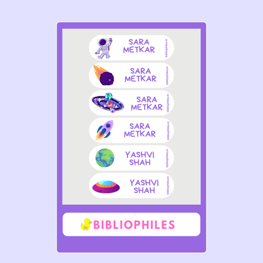 Personalised Clothes Stickers - Space