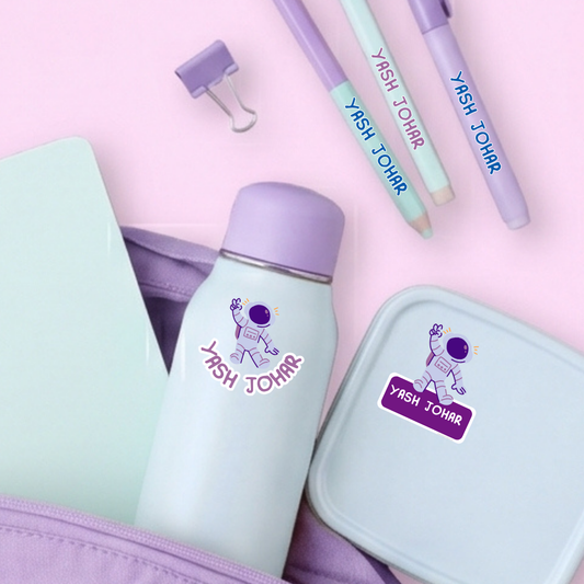 Mix Transparent Labels (Pack of 14 Labels) - Space