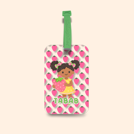 Luggage Tag - Strawberry Girls (Transparent Tag)