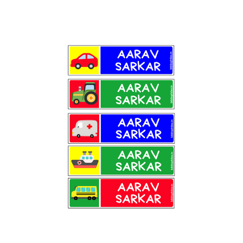 Vehicles Waterproof Personalized Stickers