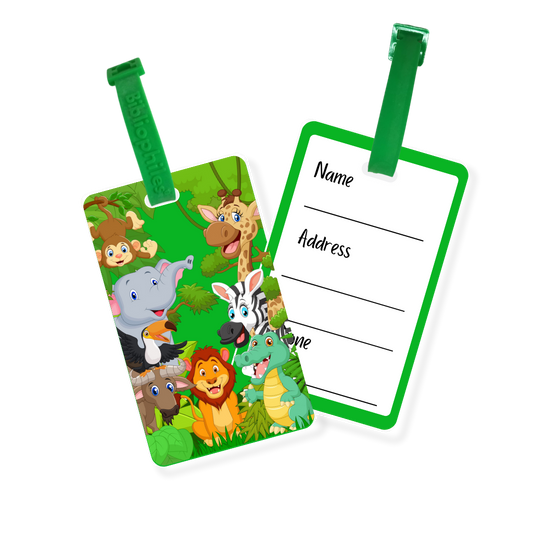 Writable Bag Tags - Jungle  ( Pack of 2)