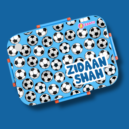Premium Bento Lunch Box - Football Blue