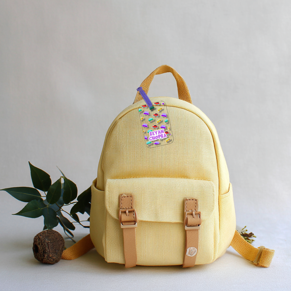 Starting the School Combo - Colorful Cars (Transparent Label Bag Tag Cloth Labels Book Labels)