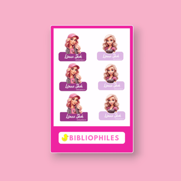 Clothes Shape Personalised Stickers - Cute Girl - Bibliophiles