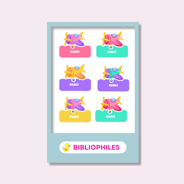 Clothes Shape Personalized Stickers Planes - Bibliophiles