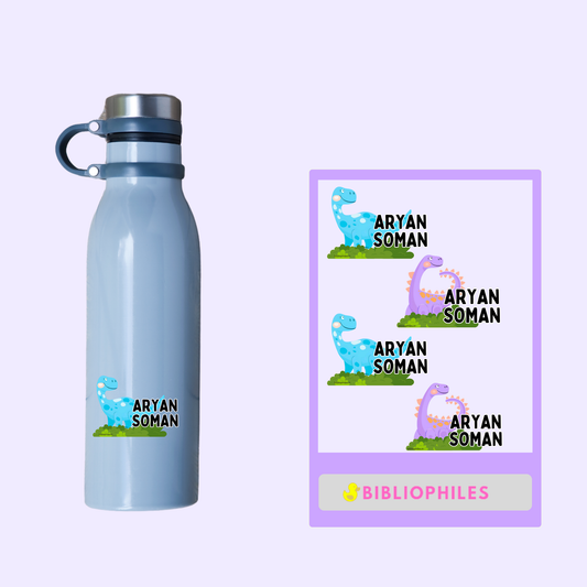 Transparent Labels - Dino (Personalised)