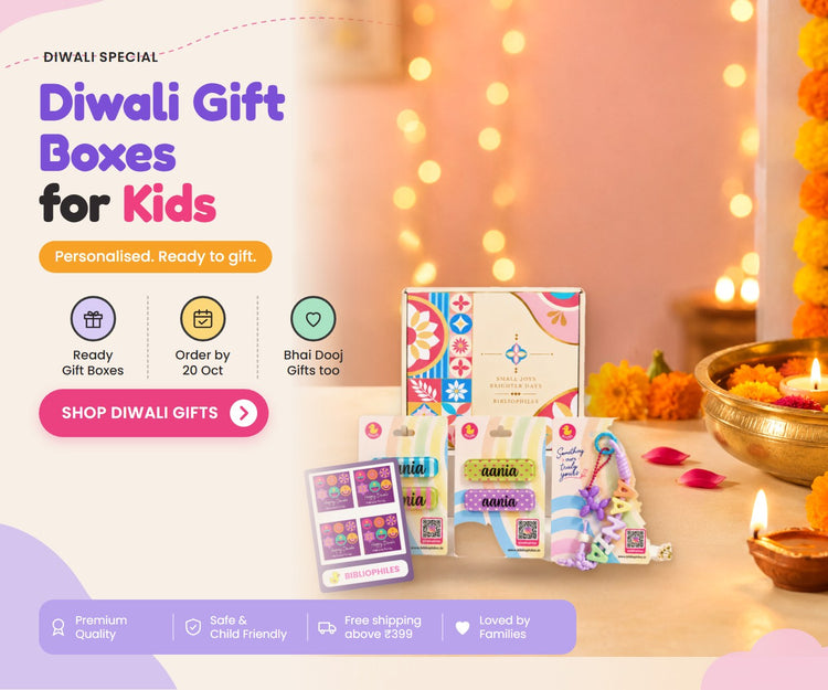 Diwali gift boxes for kids: personalised hampers and Diwali gift tags