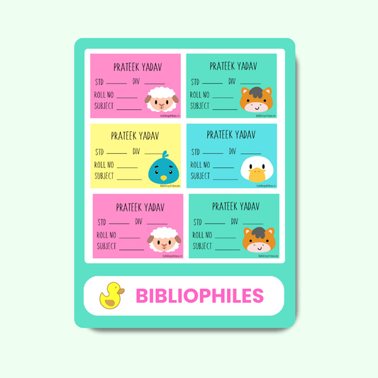 Farm Animals Book Labels | Personalised Premium Labels - Bibliophiles