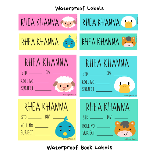 Farm Animals Combo Waterproof Personalized Stickers