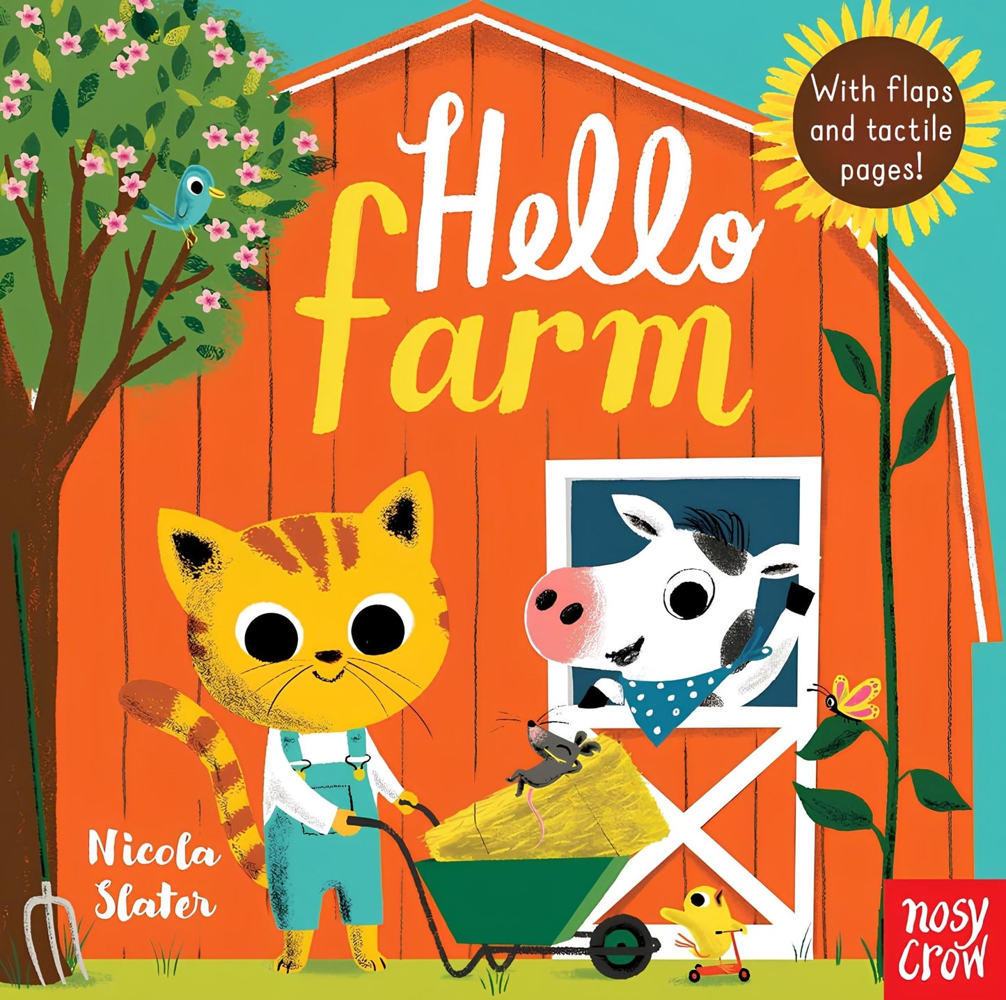Hello Farm: An Adventurous( Large - Flaps and Touch and Feel Boardbook) - Bibliophiles