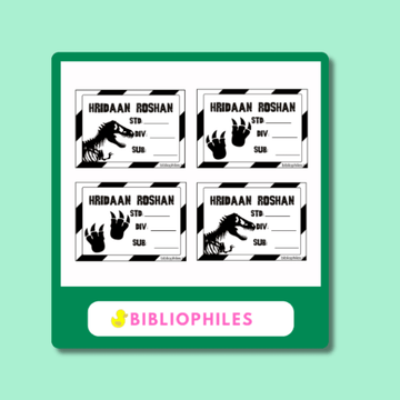 Jurassic Book Labels | Personalised Premium Labels - Bibliophiles