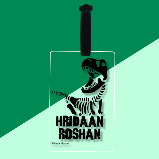 Luggage Tag - Jurassic (Transparent Tag) - Bibliophiles