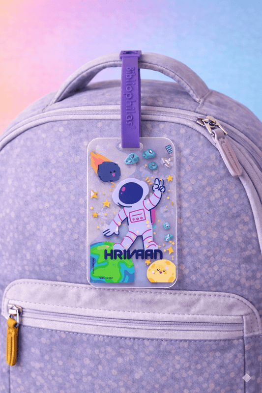 Luggage Tag - Space (Transparent Tag) - Bibliophiles