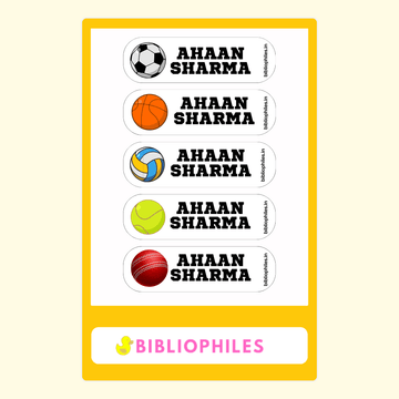 Personalised Clothes Stickers - MixSports - Bibliophiles