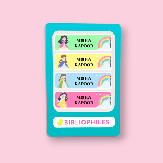 Personalised Clothes Stickers - Princess - Bibliophiles