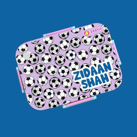 Premium Bento Lunch Box - Football Purple
