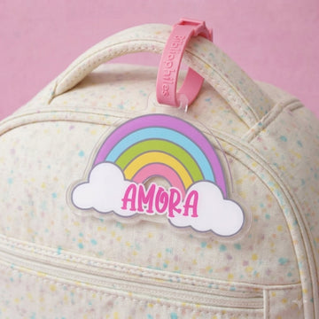 Personalised Bag Tags for Kids India โ Rainbow Shape Design | Zootii by Bibliophiles