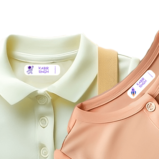 Space Personalized Clothes Stickers - Bibliophiles