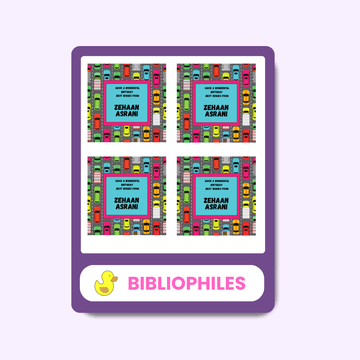 Traffic Personalised Gift Tag Stickers - Bibliophiles