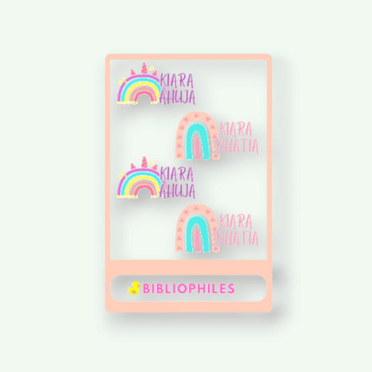 Transparent Labels (Personalised) - Bibliophiles