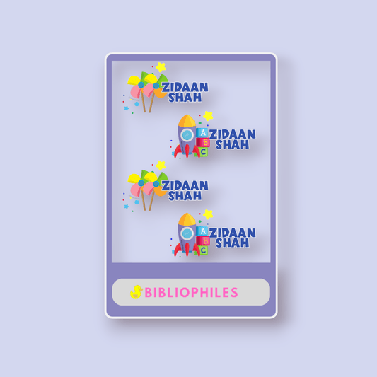 Transparent Labels - Toys (Personalised) - Bibliophiles