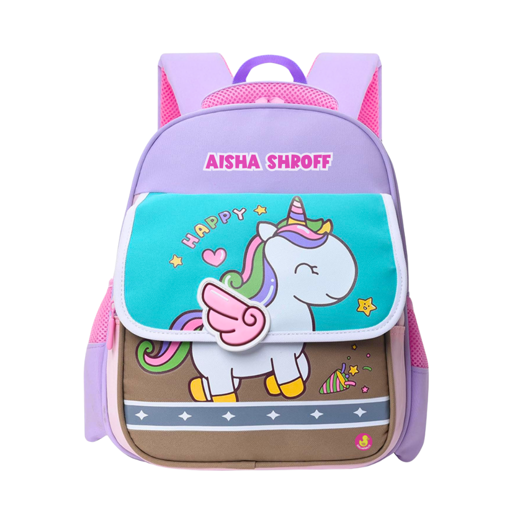 Personalised Schoolbag for Kids (Unicorn)