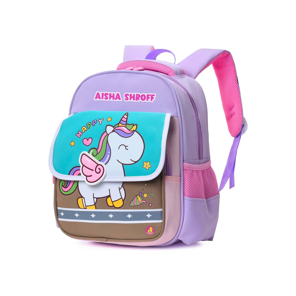 Personalised Schoolbag for Kids (Unicorn)