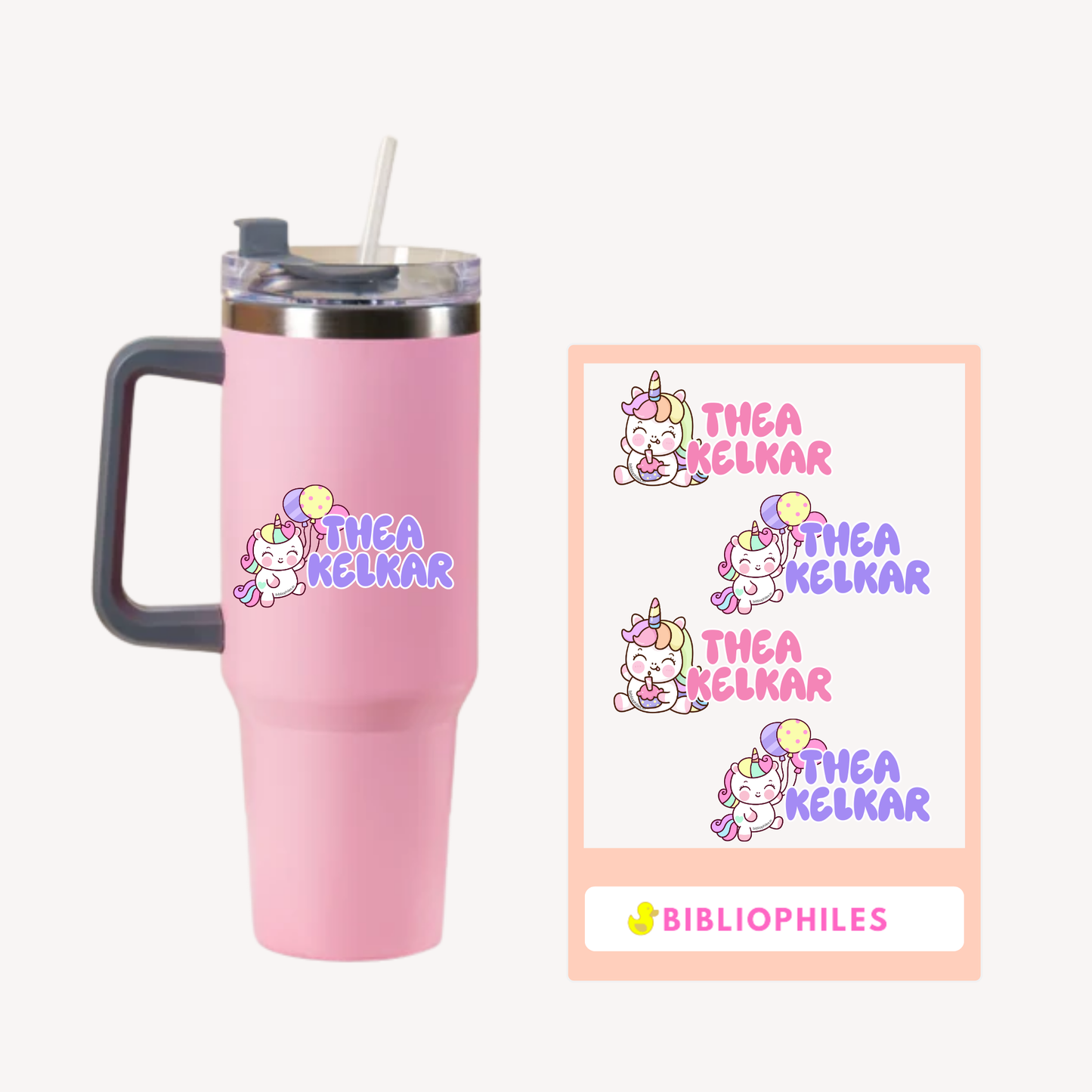 Transparent Labels - Unicorn (Personalised)