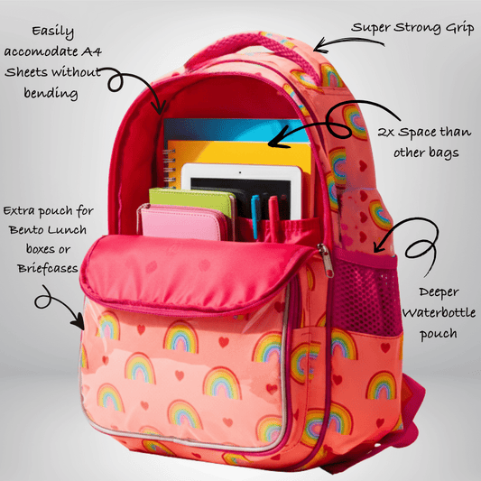 Zootii Personalised Smart Kids School Bag - Unicorn - Bibliophiles