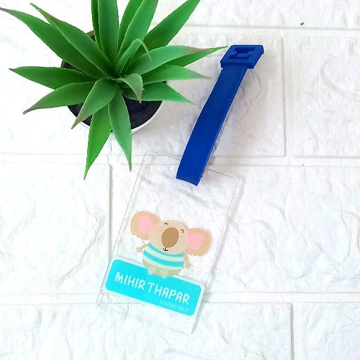 Luggage Tag - Koala (Transparent Tag)