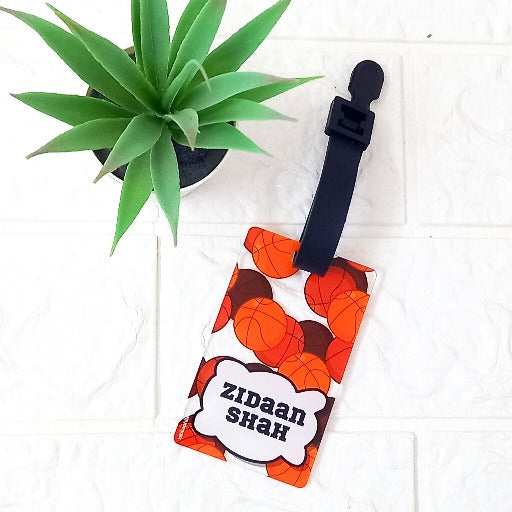 Luggage Tag - Basketball (Transparent Tag)