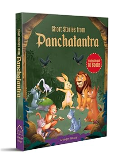 Short Stories From Panchatantra - Collection of Ten Books: Abridged Illustrated Stories For Children (With Morals)