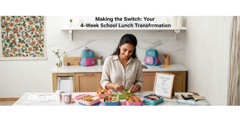 4-Week School Lunch Transformation Plan: How to Switch to Healthy Bento Meals & Save Money