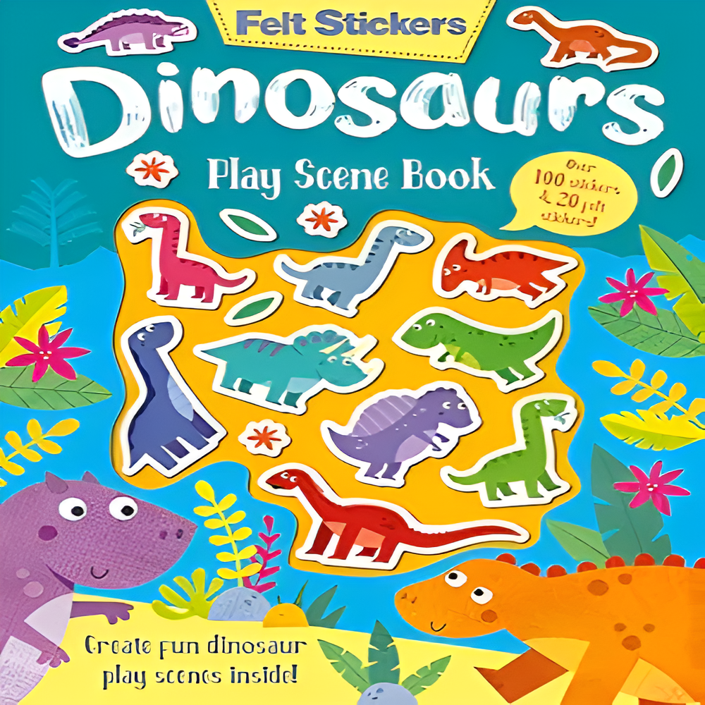 Felt Stickers Dinosaur Play Scene Book: 1 - Book Review