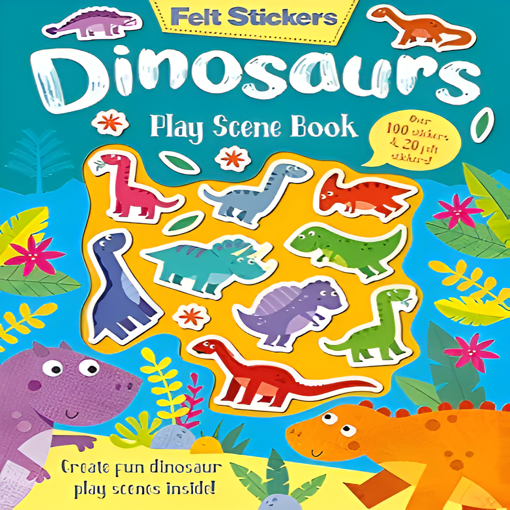 Felt Stickers Dinosaur Play Scene Book: 1 - Book Review - Bibliophiles