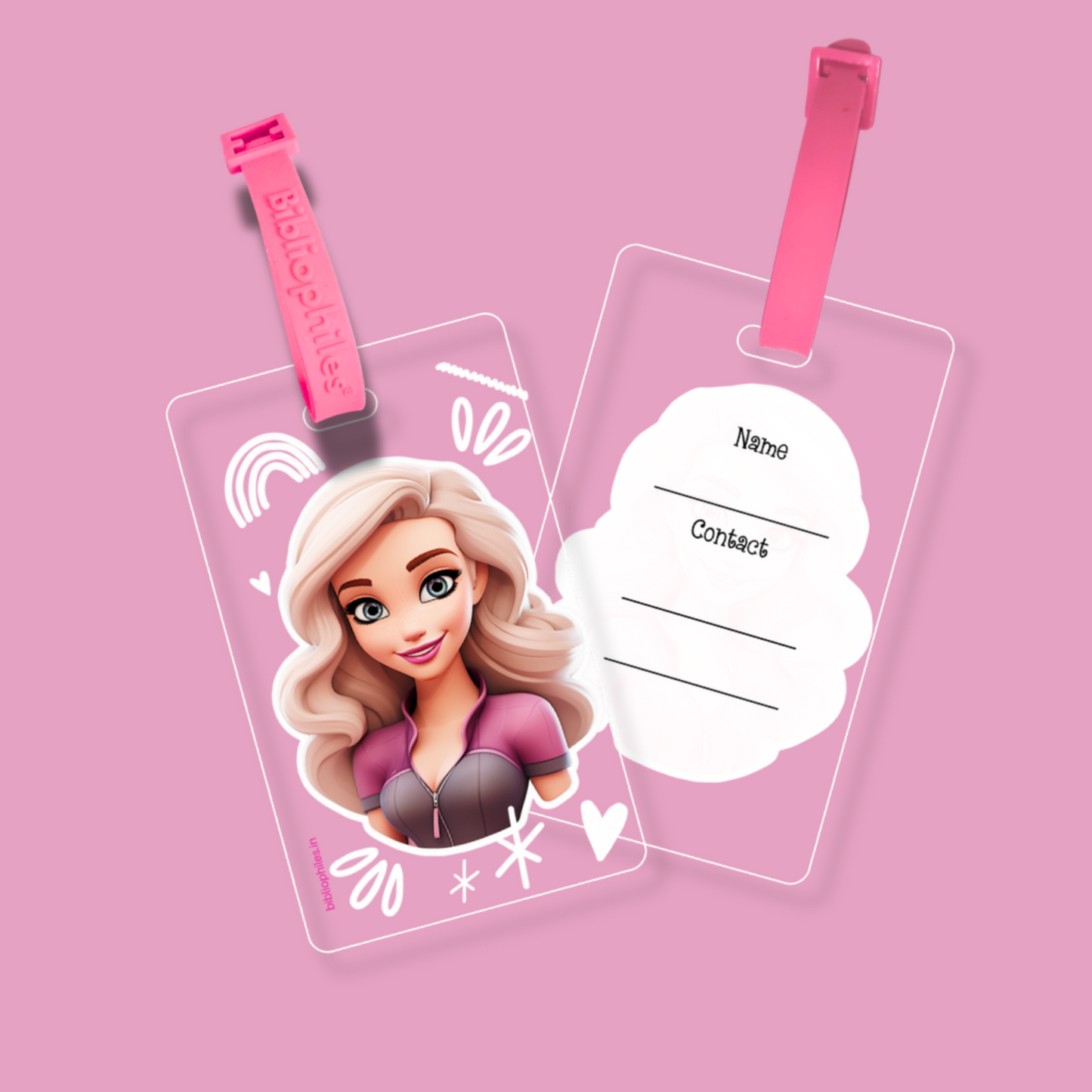 Writable Bag Tags - Cute Girl