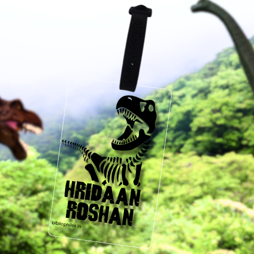 Luggage Tag - Jurassic (Transparent Tag)